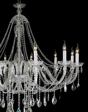 Load image into Gallery viewer, Bohemian Brilliance LARGE 12 Arm Single Tier Chandelier - Chrome
