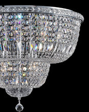 Load image into Gallery viewer, Empress Flush Mount Basket Chandelier - CHROME - W:70cm
