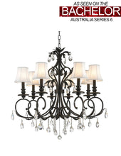 Load image into Gallery viewer, ARIA - Hampton 8 Arm Chandelier - Dark Bronze
