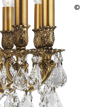 Load image into Gallery viewer, AMERICANA 12 Light Crystal Chandelier - Brass Finish - Designer Chandelier 
