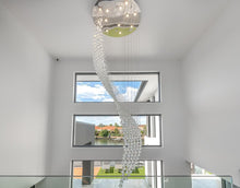 Load image into Gallery viewer, Contemporary Wave LED Chandelier - W:80cm H:260cm
