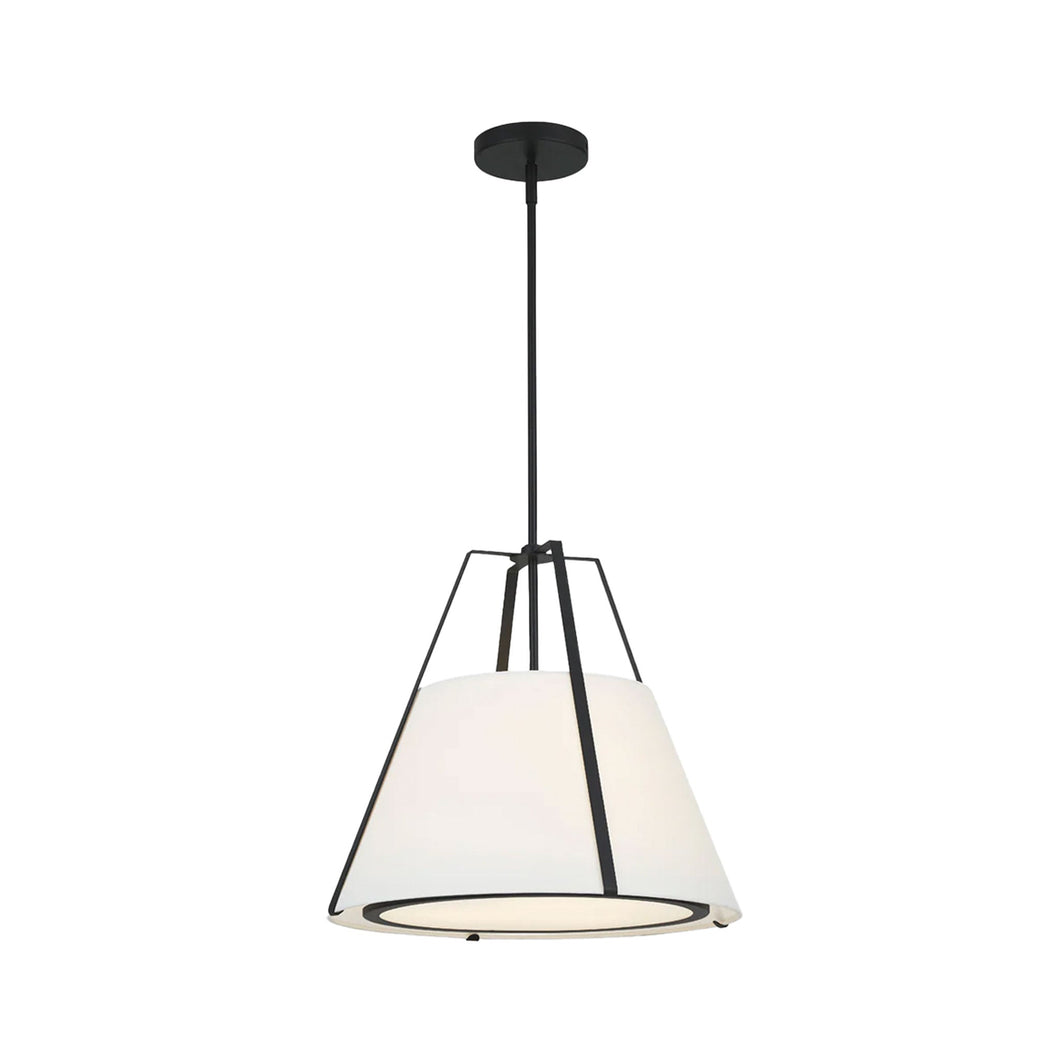 Kendal Collection - Chandelier - W:50cm - Matte Black Frame