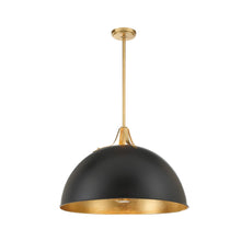 Load image into Gallery viewer, Trenton Collection - Chandelier - Satin Brass &amp; Black - W:60cm
