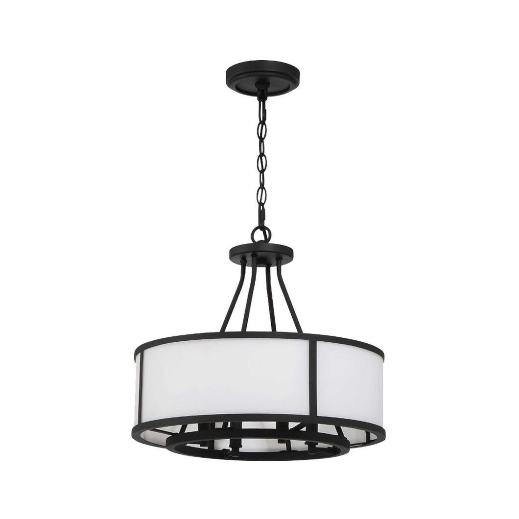 Byron Collection - Chandelier - W:46cm - Matte Black Frame