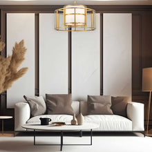 Load image into Gallery viewer, Dixon Collection - Chandelier - W:64cm - Satin Brass
