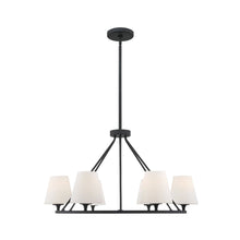 Load image into Gallery viewer, Huntington Collection - 6 Light - Ring Chandelier - Matte Black Frame
