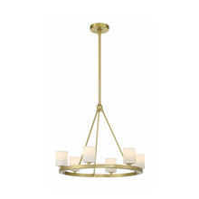 Load image into Gallery viewer, Hulton Collection - 6 Light Chandelier - Satin Brass
