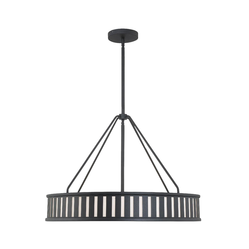 Kirby Collection - Chandelier - Matte Black Frame - W:71cm