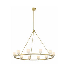 Load image into Gallery viewer, Hulton Collection - 10 Light Chandelier - Satin Brass
