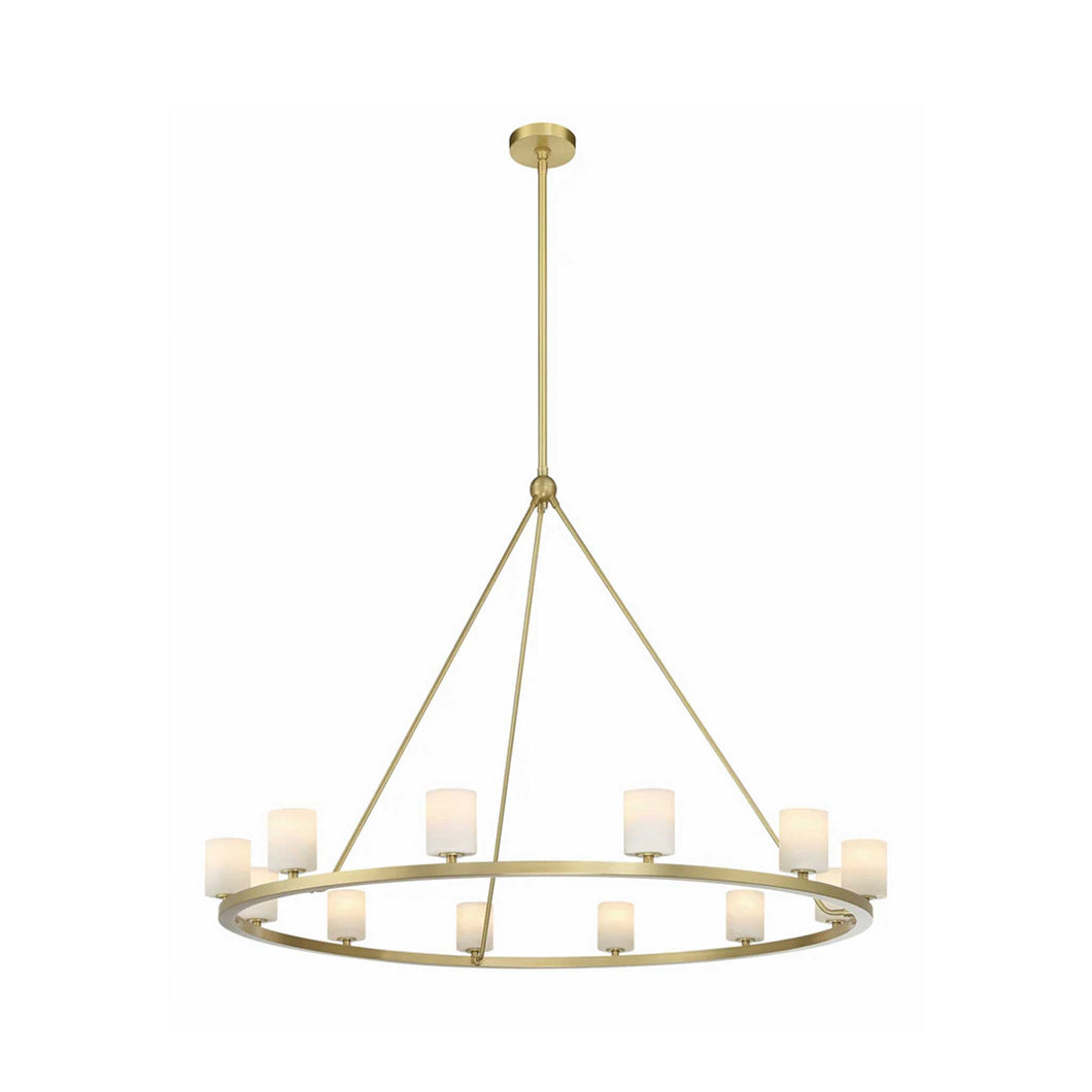 Hulton Collection - 10 Light Chandelier - Satin Brass