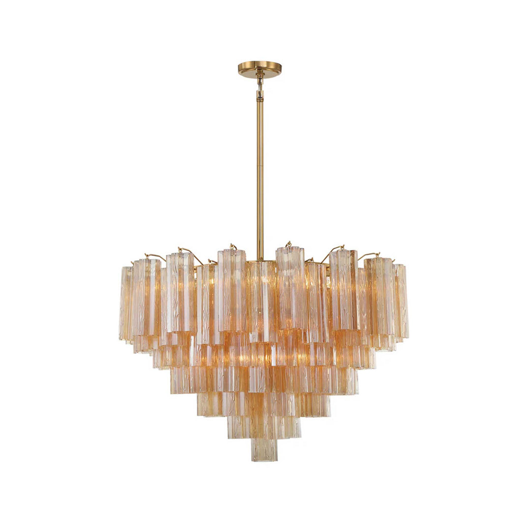 Odelle Collection - Ring Chandelier - Satin Brass - W:81cm