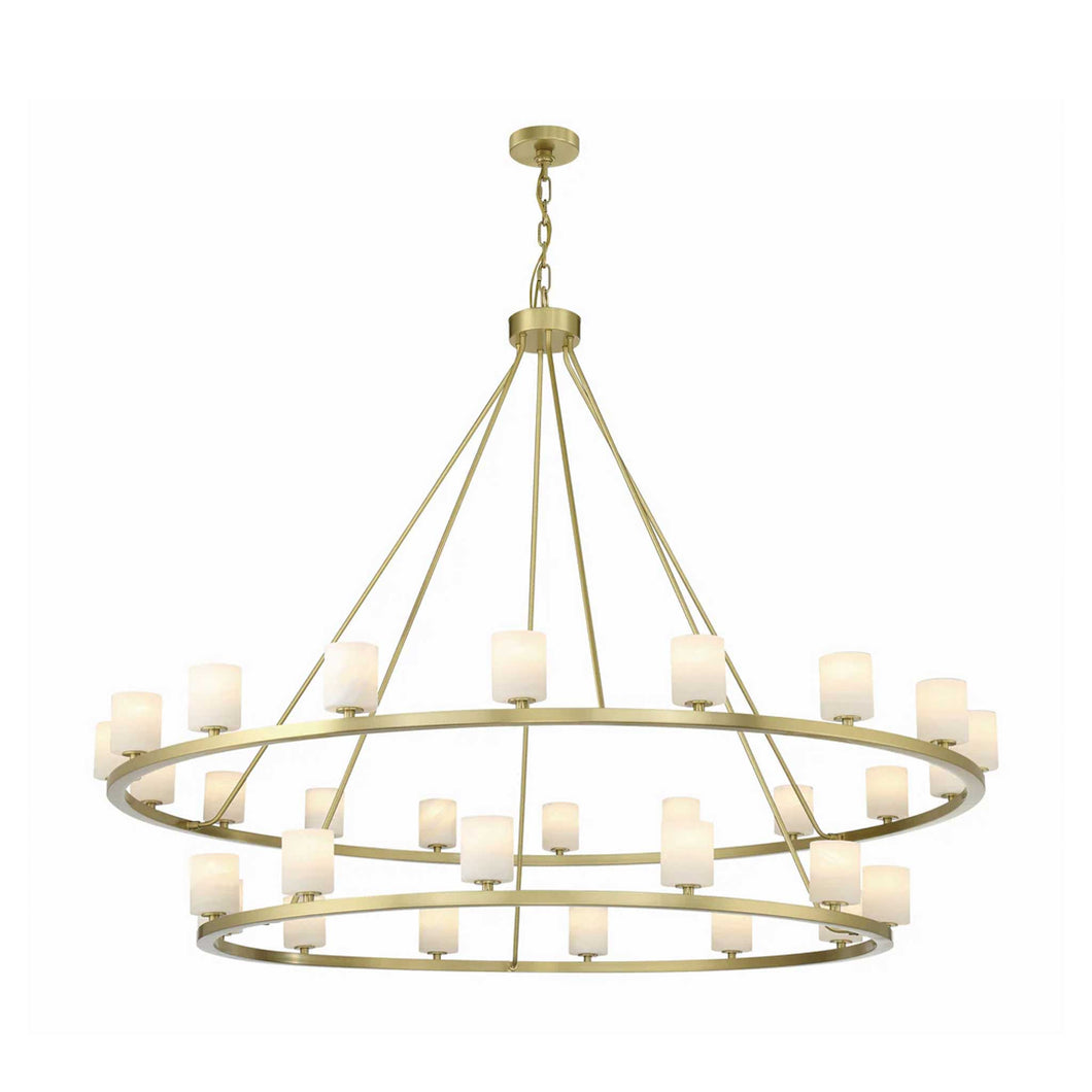 Hulton Collection - 30 Light Chandelier - Satin Brass