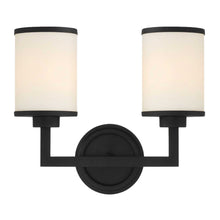 Load image into Gallery viewer, Byron Collection - 2 Light - Wall Sconce - Matte Black Frame
