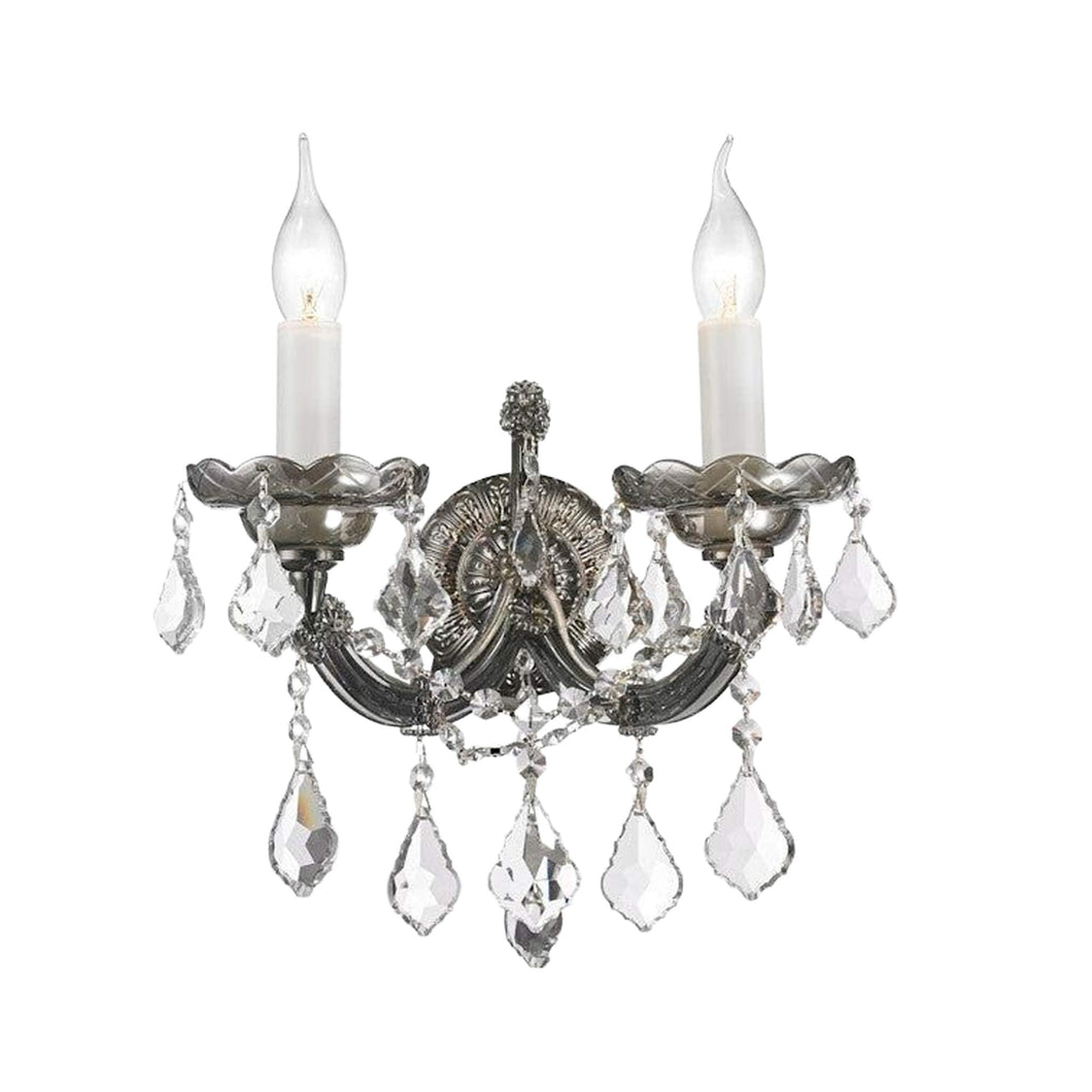 Double Maria Theresa Wall Light Sconce - Smoke