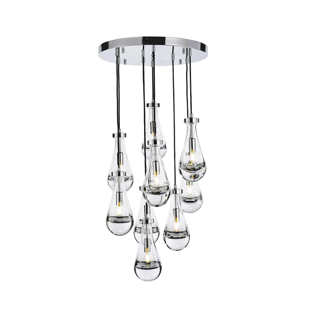 Rayne Collection - Round Cluster - W:50cm H:100cm- Chrome