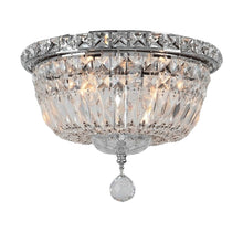 Load image into Gallery viewer, Empress Flush Mount Basket Chandelier - Chrome - W:25cm
