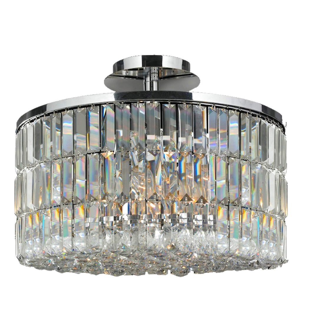 Modena Semi Flush Crystal Pendant - Round W:50 H:40