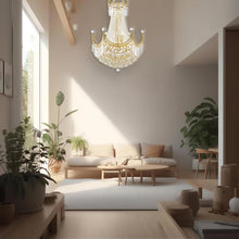 Load image into Gallery viewer, Royal Empire Crystal Basket Chandelier - GOLD - W:50cm
