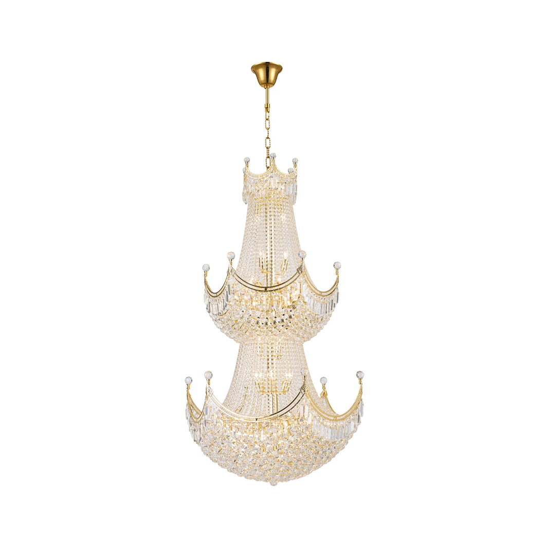 Royal Empire Staircase Basket Chandelier - GOLD - W:90cm