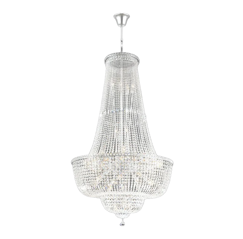 Empress Crystal Basket Chandelier - CHROME - 45 Light