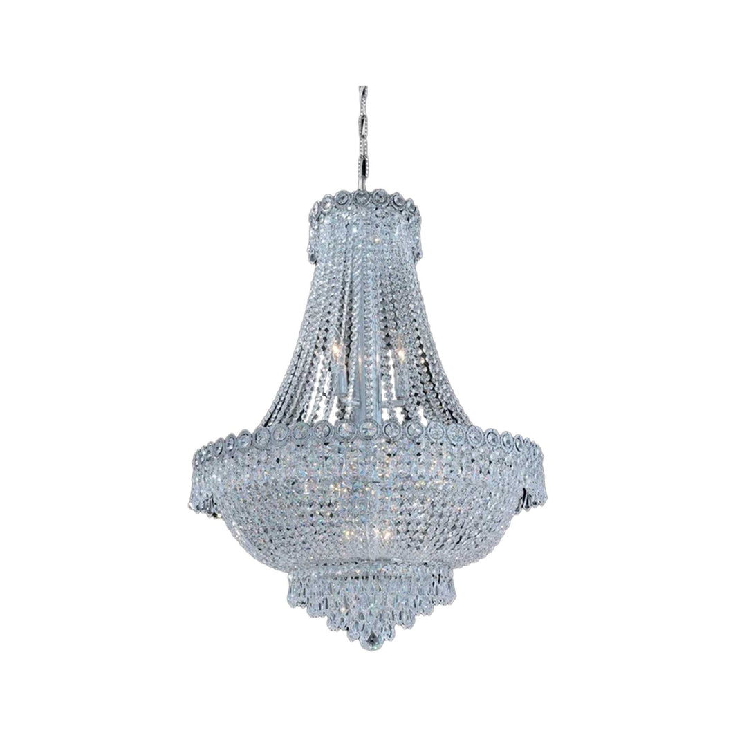 Empire Basket Chandelier - CHROME - 12 Light