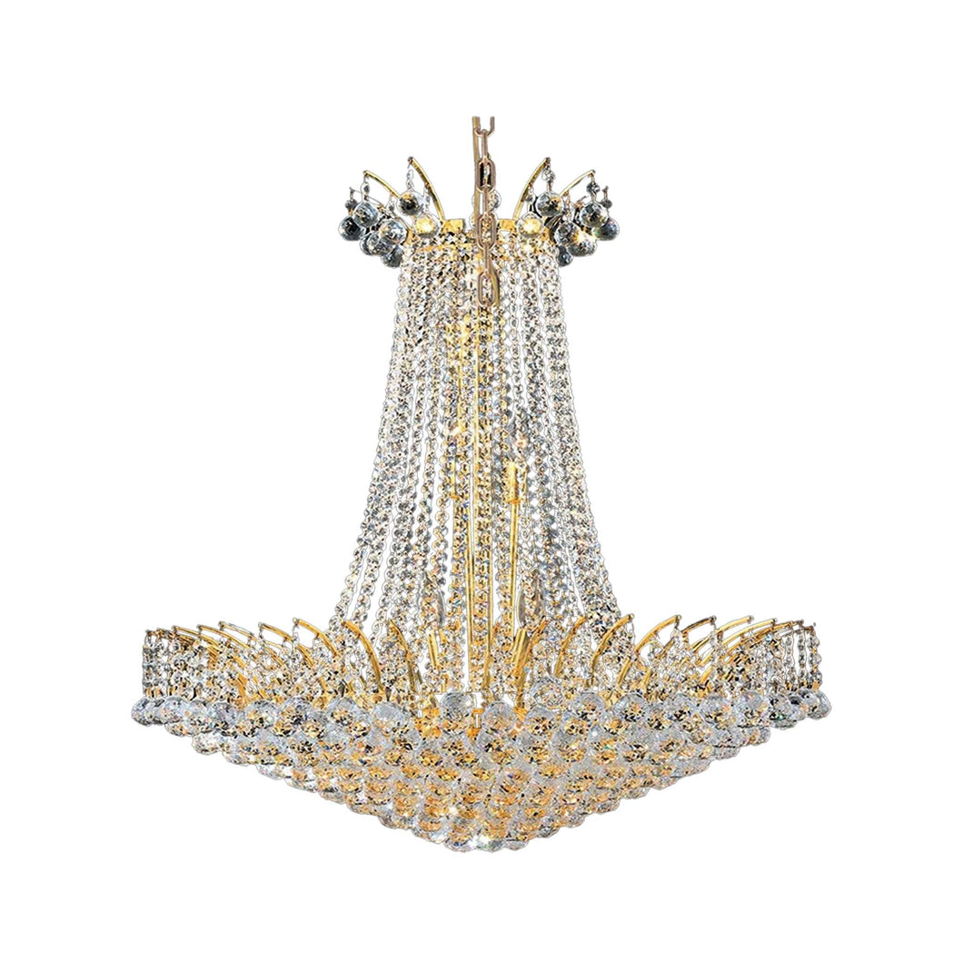 Cascading Empress Chandelier - 16 Light - Gold - W:75cm