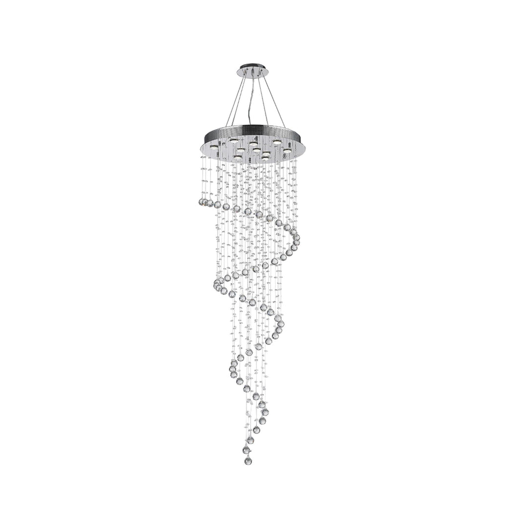 Contemporary Spiral LED Chandelier - W:60cm H:180cm