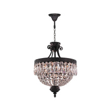 Load image into Gallery viewer, Florence Basket Chandelier - Flemish Brass Finish- W:40cm H:50cm
