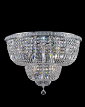 Load image into Gallery viewer, Empress Flush Mount Basket Chandelier - CHROME - W:70cm - Designer Chandelier 
