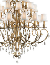 Load image into Gallery viewer, ARIA - Hampton 24 Arm Chandelier - Brass
