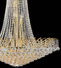 Load image into Gallery viewer, Cascading Empress Chandelier - 16 Light - Gold - W:75cm
