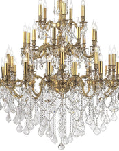 Load image into Gallery viewer, AMERICANA 45 Light Crystal Chandelier - Brass Finish
