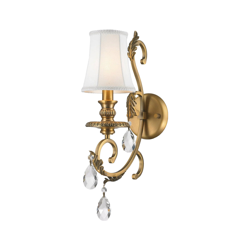 ARIA - Hampton Single Arm Wall Sconce - Brass