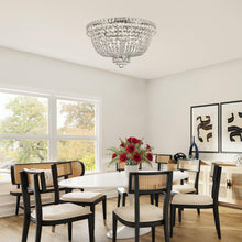 Load image into Gallery viewer, NewYork Empress - Flush Mount Basket Chandelier - Chrome - W:60cm
