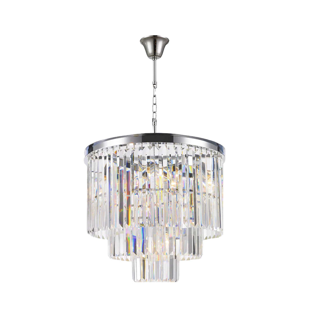 NewYork Oasis Chandelier- 3 Layer - Clear Finish - W:50cm