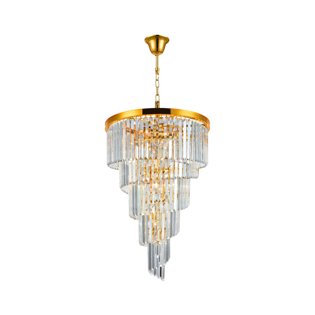 NewYork Oasis Spiral Chandelier - Gold - Width: 60cm