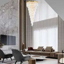 Load image into Gallery viewer, NewYork Oasis Spiral Chandelier - Gold - Width: 90cm
