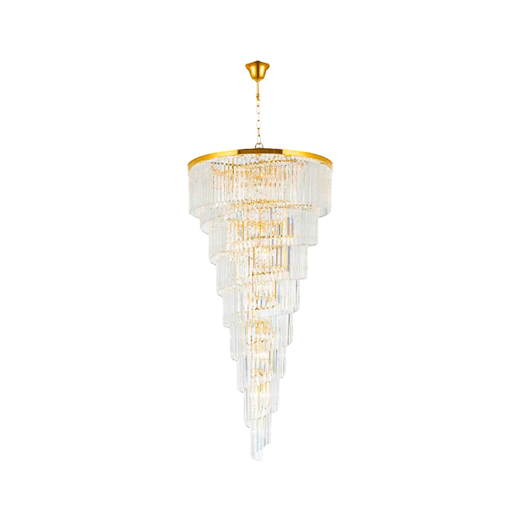 NewYork Oasis Spiral Chandelier - Gold - Width: 90cm