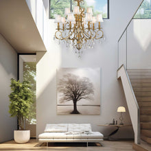 Load image into Gallery viewer, ARIA - Hampton 12 Arm Chandelier - Brass
