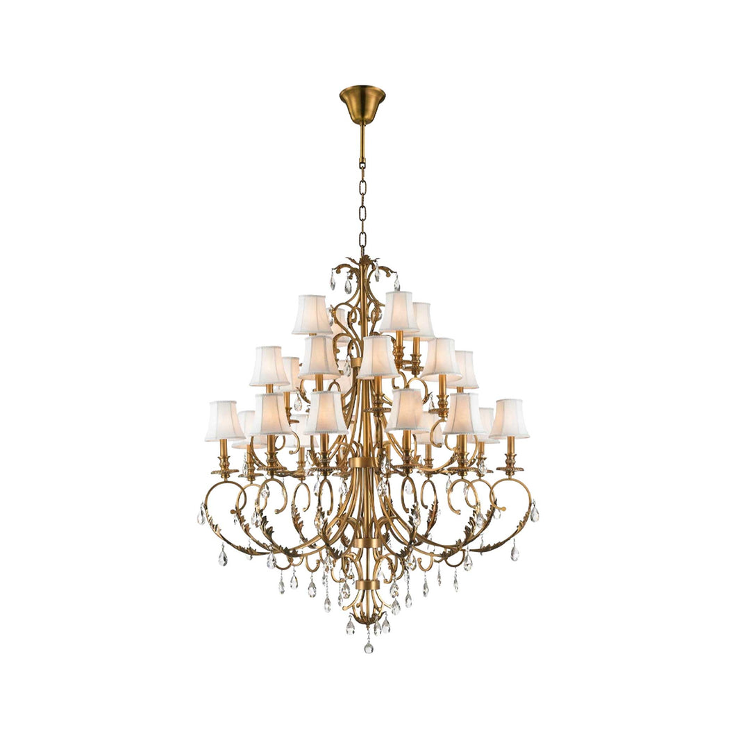 ARIA - Hampton 24 Arm Chandelier - Brass