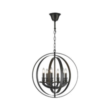 Load image into Gallery viewer, Hampton Orb - 6 Light - Dark Bronze
