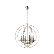 Load image into Gallery viewer, Hampton Orb - 6 Light - Nickel Plated
