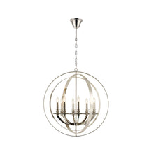 Load image into Gallery viewer, Hampton Orb - 8 Light - Nickel Plated
