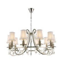 Load image into Gallery viewer, NewYork - Hampton 10 Arm Chandelier - Nickel Plated
