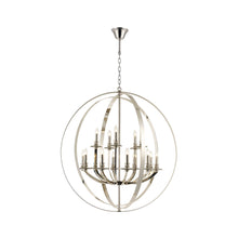 Load image into Gallery viewer, Hampton Orb - 15 Light - Nickel Plated
