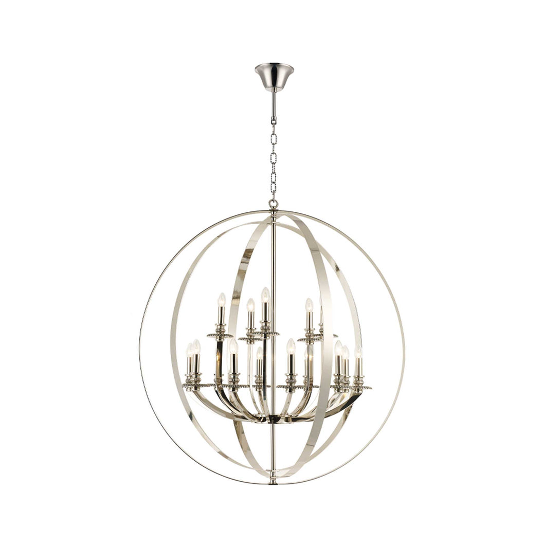 Hampton Orb - 15 Light - Nickel Plated