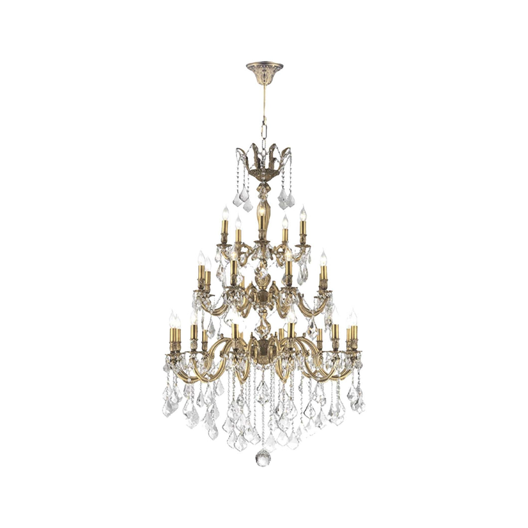 AMERICANA 25 Light Crystal Chandelier - Brass Finish