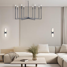 Load image into Gallery viewer, Ezra 8 Light Chandelier - Matte Black
