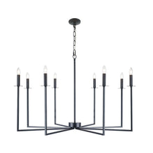 Load image into Gallery viewer, Ezra 8 Light Chandelier - Matte Black
