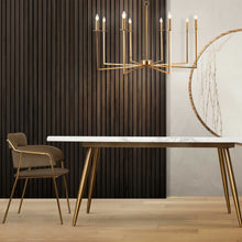 Load image into Gallery viewer, Ezra 8 Light Chandelier - Satin Brass
